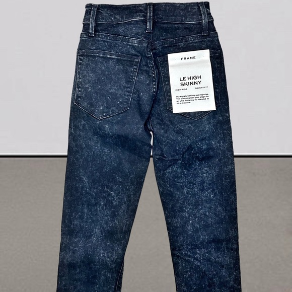 NWT FRAME Denim ‘Le High Skinny’ Jeans in “Dean” Wash Size 23 Celeb Favorite - Picture 7 of 12